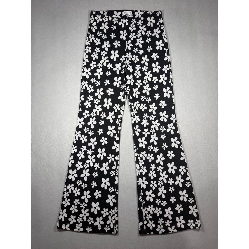 70s Aesthetic Urban Outfitters Indie Streetwear Floral Bell Bottoms Knit Flare